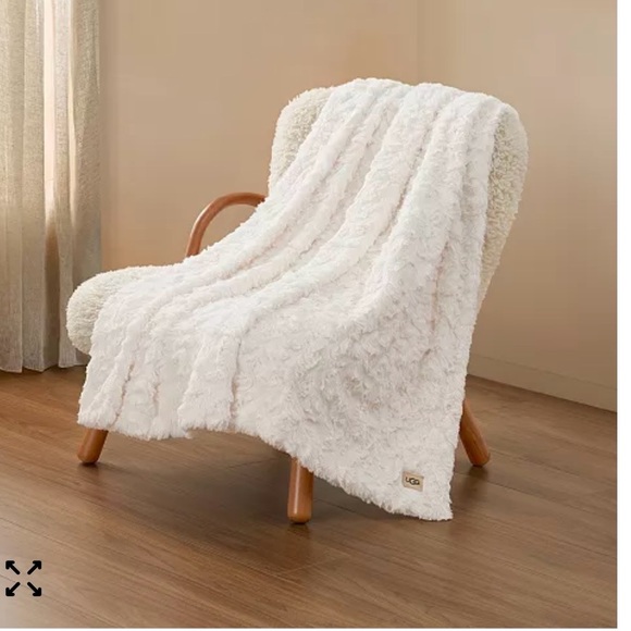 UGG natural Cozy Throw Blanket Faux Fur Throw 50